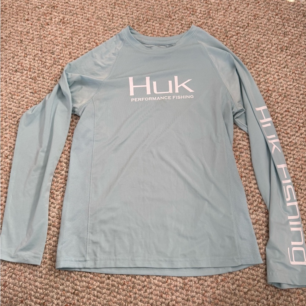 Huk Light Blue Performance Shirt